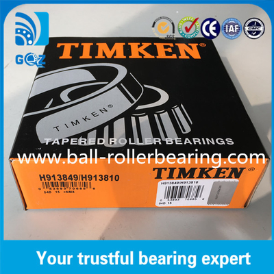 クロム鋼の角型ローラーベアリング TIMKEN H913849 / H913810 ISO9001: 2008